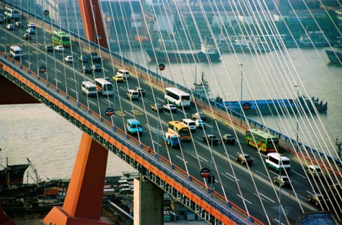 Yangpu bridge of Shanghai,China