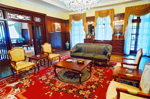 The sitting room of Moller Villa,Shanghai,China