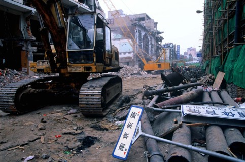 Improvment of Nanjing road in Shanghai,China