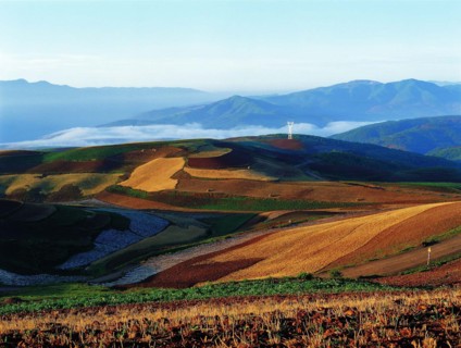 The landscape of Dongchuan,Yunnan Province,China