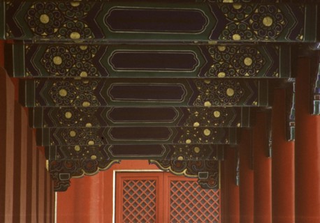 The columns of the Forbidden City,Beijing,China
