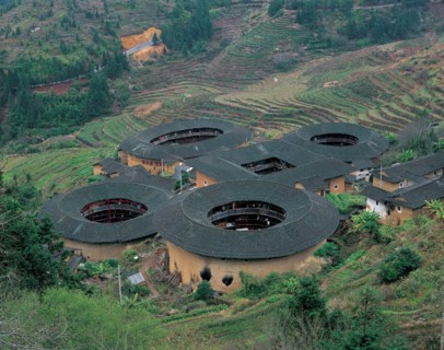 The Hakka Roundhouses in Yongding,Fujian Province,China