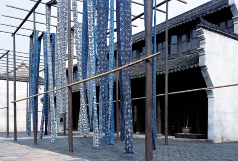 A battik workshop,Wuzhen Town,Zhejiang Province,China