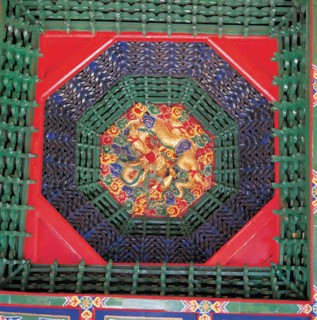 Plafond du Temple de Zhongyue, Chine