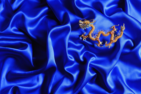 dragon embroidery silk,a piece of art craft in China