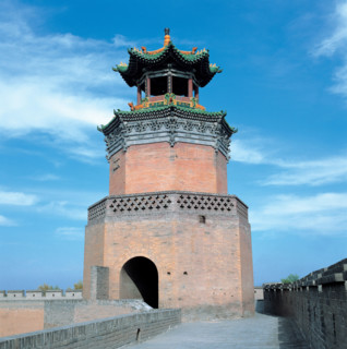 an ancient rampart of Kuixing Building,Pingyao,Shanxi Province,China