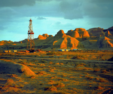 Ghost City in Wuerhe,Xinjiang,China