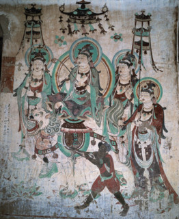 The Cave 25 of Yulin Grottoes from Tang Dynasty,Shaanxi Province,China
