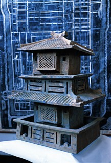 A pottery Building dated from East Han Dynasty,China