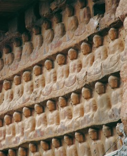 Maijishan caves in Tianshui,Gansu,China