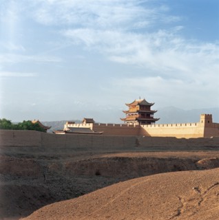 Gate tower of Jiayuguan Pass in Gansu,China