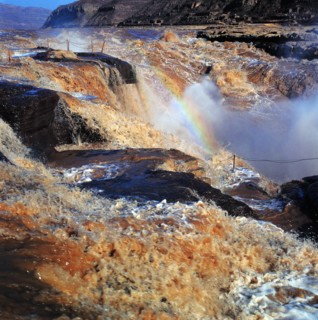Hukou waterfall on Yellow river,China