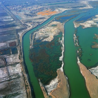 Yellow River in Yinchuan,Ningxia,China