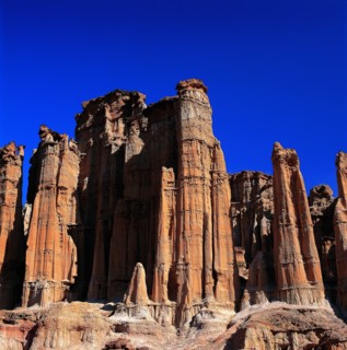 Yuanmou Clay forest in Yunnan,China
