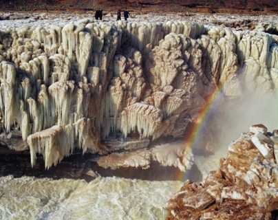 Hukou waterfall on Yellow river,China