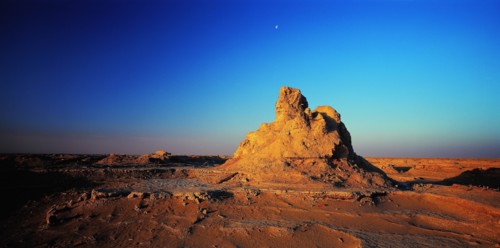 Ruin of pagoda in Lop Nur, Xinjiang,China