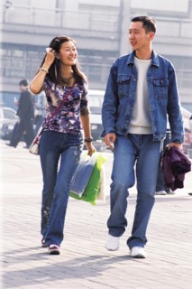 Lovers wandering in Beijing,China