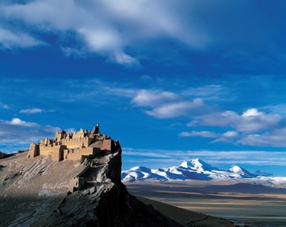 Ancienne forteresse du comté de Gamba au Tibet