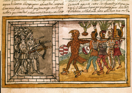 Duran, Lutte de Tlaxcala entre les Espagnols et les Indiens