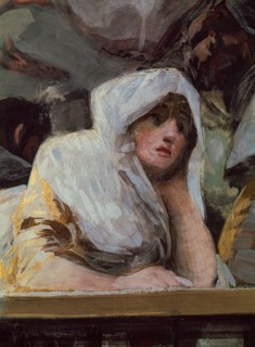 Goya, Detail of the painting of the dome
