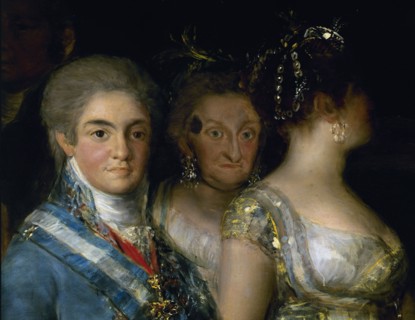 Goya, Charles IV's family (detail Fernand VII - Mary Josepha)
