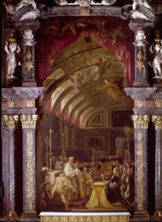 Coello, Adoration de la Sainte Hostie