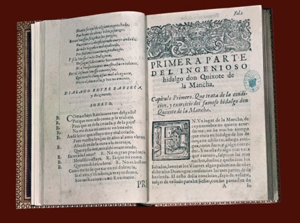 Manuscrit "L'ingénieux hidalgo Don Quichotte de la Manche"