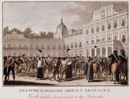 Zacarias Velazquez, Charles IV abdique en faveur de Ferdinand VII