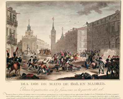 2 mai 1808, bataille avec les Français à la Puerta del Sol