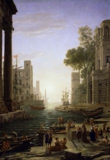 Le Lorrain, Le port d'Ostie avec l'embarquement de sainte Paule