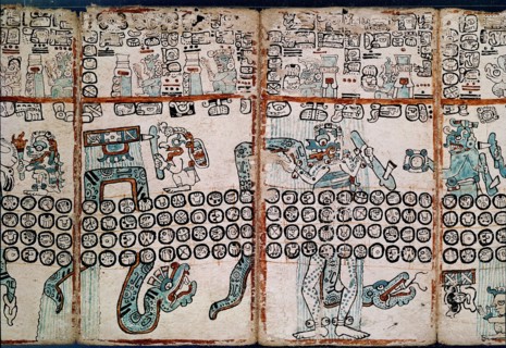Page du Codex Tro-Cortesianus ou Codex de Madrid