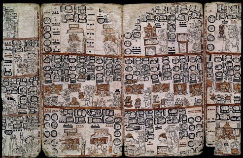 Page du Codex Tro-Cortesianus ou Codex de Madrid