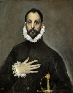 Le Greco, Le chevalier à la main sur la poitrine