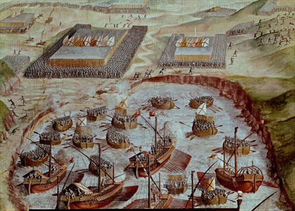 EXPEDICION ISLAS TERCERAS-AZORES-CAMPAÑA 1580 DE A.BAZAN-MARQUES DE STA CRUZ- CONTRA PRIOR