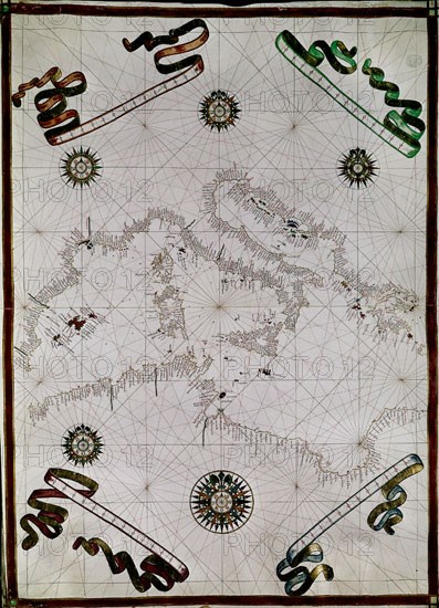 MARTINEZ JUAN
PLANO- COSTA DESDE MURCIA A GRECIA Y NORTE DE AFRICA - 1755
MADRID, BIBLIOTECA