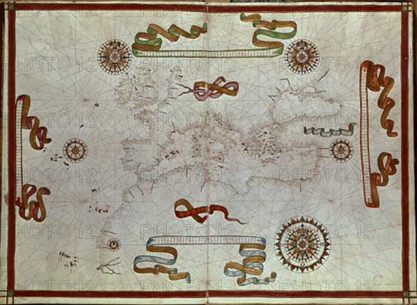 MARTINEZ JUAN
ATLAS PORTULANO EUROPA Y EL NORTE DE AFRICA-1587
MADRID, BIBLIOTECA NACIONAL