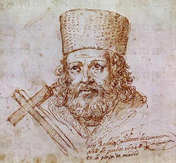 RODRIGO CALDERON ANTES DE SU EJECUCION EL 21/10/1621 EN LA PLAZA DE MADRID
MADRID, MUSEO