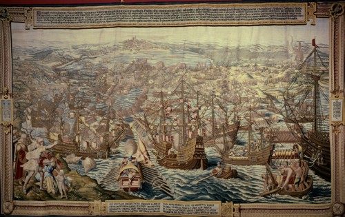 ANONIMO
GUERRA TUNEZ 1535-TEJIDO EN 1740 POR R.FABRICA TAPICES POR ORDEN FELIPE V
SEVILLA, REALES