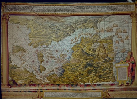 ANONIMO
TAPIZ DE LA GUERRA DE TUNEZ-MAPA EXPLICATIVO-1535-TEJIDO EN 1740
SEVILLA, REALES