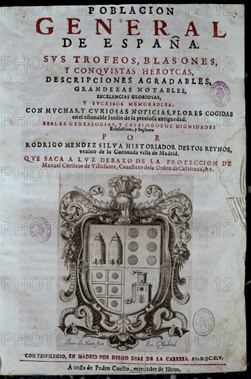 MENDEZ SILVA
POBLACION GENERAL ESPANA (PORTADA)
MADRID, BIBLIOTECA NACIONAL
MADRID

This image