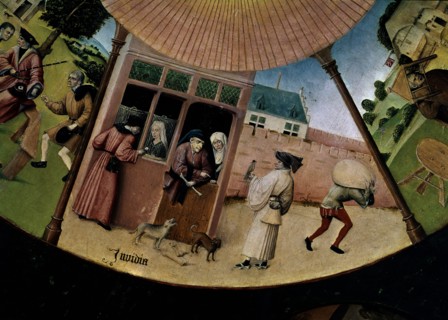Bosch, Plateau de table des Sept Pêchés Capitaux (détail)