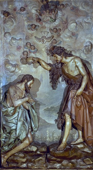 FERNANDEZ GREGORIO 1576/1636
EL BAUTISMO DE CRISTO - S XVII- ESCULTURA BARROCA
VALLADOLID, MUSEO