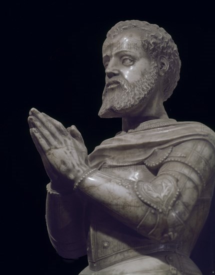 DET - SEPULCRO DE GARCILASO DE LA VEGA Y SU PADRE-ESTATUA ORANTE
TOLEDO, IGLESIA DE SAN PEDRO