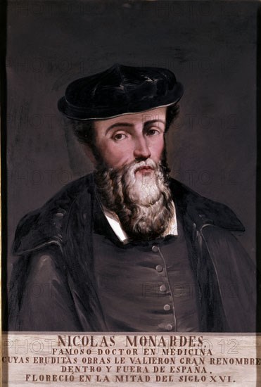 NICOLAS MONARDES-DOCTOR EN MEDICINA FLORECIO EN LA MITAD DEL S XVI
SEVILLA, BIBLIOTECA