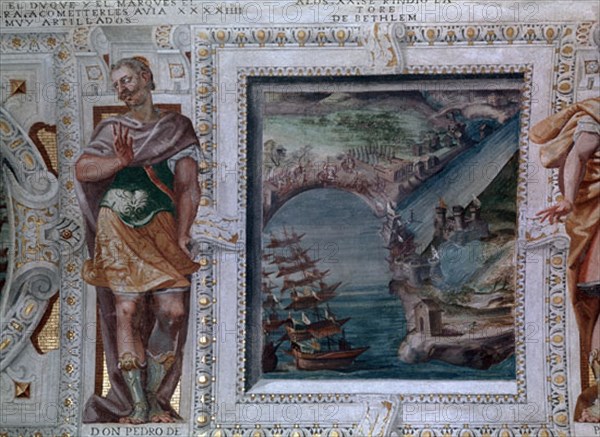 ARBASIA CESAR 1547/1607
FRESCOS BOVEDA - PEDRO DE MEDICIS Y BATALLA DE BETHLEM - 1580
VISO DEL