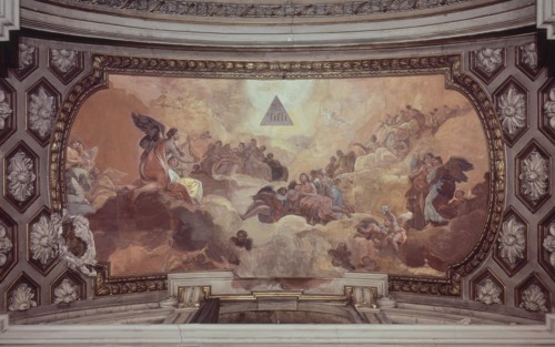 Goya, Coupole du coreto - Adoration du nom de Dieu par les Anges