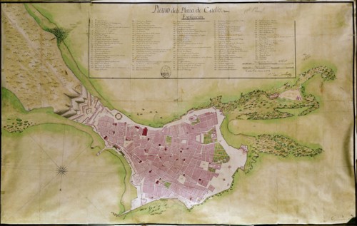 Map of Cadiz