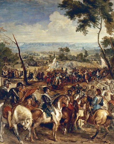 RUBENS PETRUS PAULUS 1577/1640
ENRIQUE IV FRANCIA(O III NAVARRA DE 1562-1610)EN LA BATALLA DE SAN