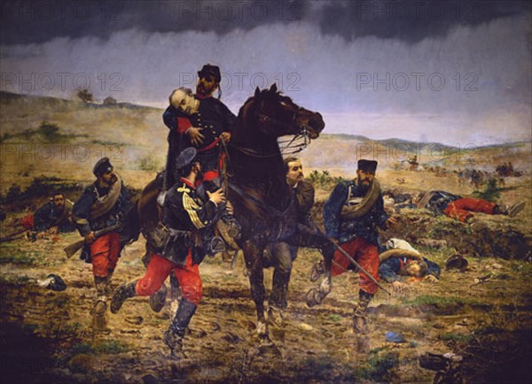 AGRASSOT Y JUAN JOAQUIN 1837/1919
MUERTE DEL MQUES DE DUERO(GRAL GUTIERREZ D LA CONCHA).1884