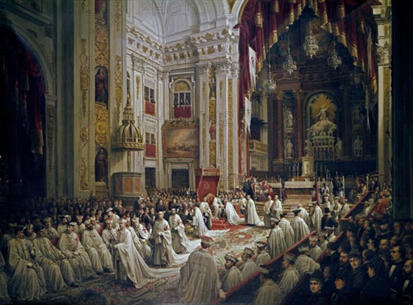 SIGÜENZA CHAVARRIETA JOAQUIN
REUNION DE LAS ORDENES MILITARES- INVESTIDURA DEL REY ALFONSO XII